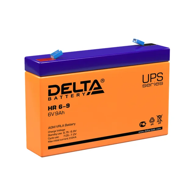 Аккумуляторная батарея Delta HR 6-9