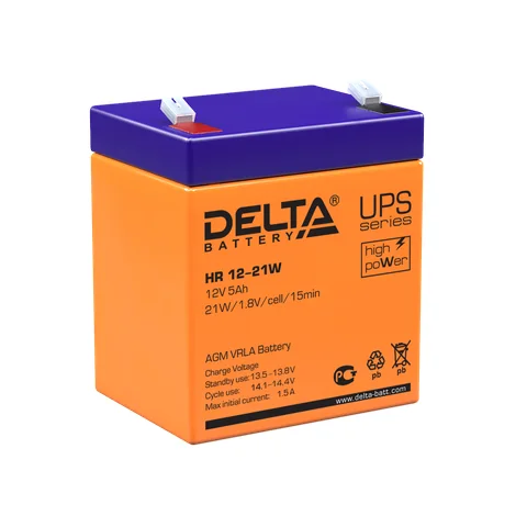 Аккумуляторная батарея Delta HR 12-21 W