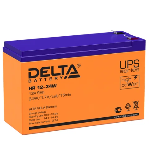 Аккумуляторная батарея Delta HR 12-34 W