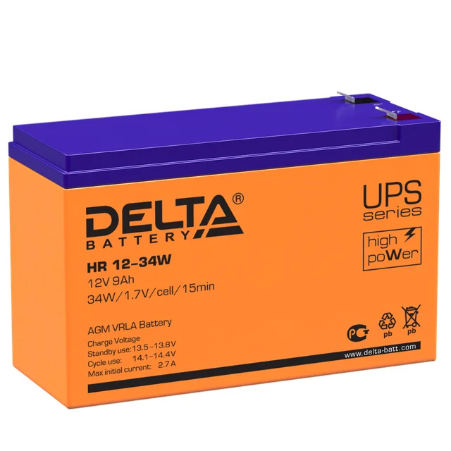 Аккумуляторная батарея Delta HR 12-34 W