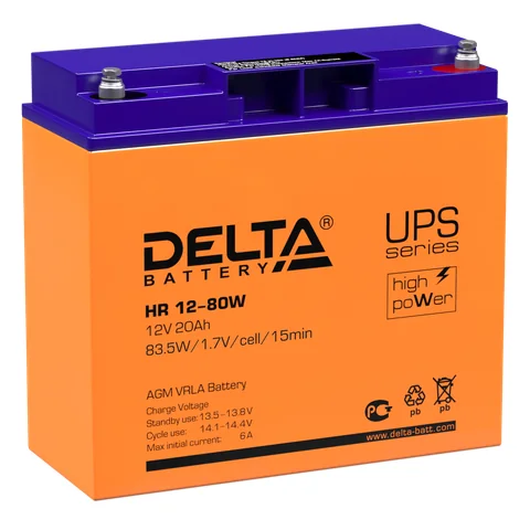 Аккумуляторная батарея Delta HR 12-80 W