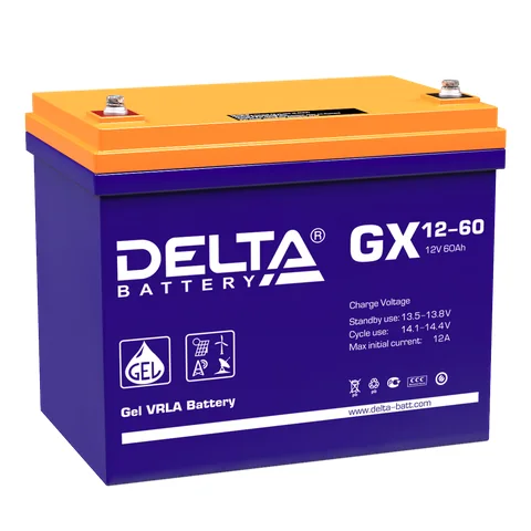 Аккумуляторная батарея Delta GX 12-60