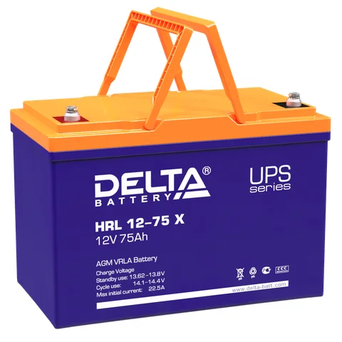 Аккумуляторная батарея Delta HRL 12-75 X
