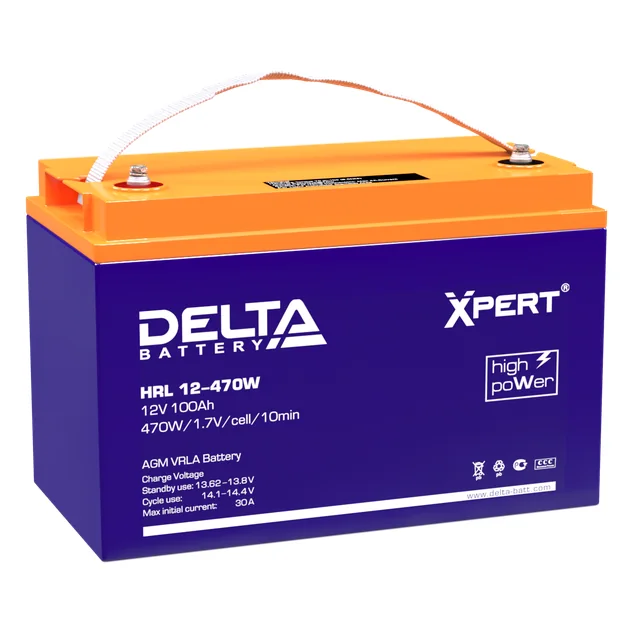 Аккумуляторная батарея Delta HRL12-470W (100Ah)