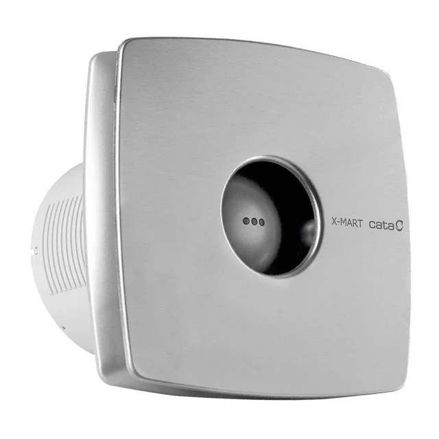 Вентилятор вытяжной Cata X-Mart 10 Inox, 100мм 98м3/ч серебр.