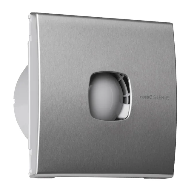 Вентилятор вытяжной Cata Silentis 10 Inox Т, 100 мм 98 м3/ч серебр.