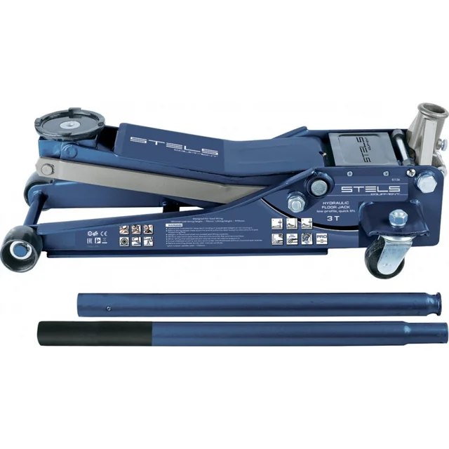 Домкрат подкатной STELS LOW PROFILE QUICK LIFT (3,0 т - 75/515 мм) быстрый подъем 51137