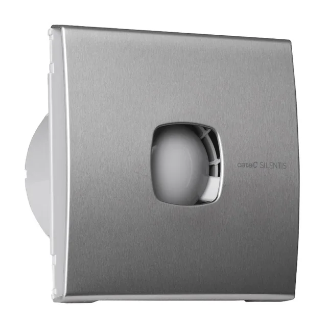 Вентилятор вытяжной Cata Silentis 10 Inox, 100 мм 98 м3/ч серебр.